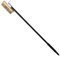 CWOQOCW Brosse de four à pizza, brosse de nettoyage pour pierre à pizza, avec grattoir à poils en laiton, brosse réglable pour barbecue portable en plein air
