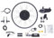 Elektrofahrrad Umbausatz 48V 1000W, Ebike Kit mit Upgrade-Display 5 Gang Geschwindigkeitsanpassung für 28 Zoll 29 Zoll und 700C Hinterrad Vorderrad Fahrrads (vorderrad)
