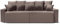 BAÏTA Sofa Alma rechts, umklappbar, Cordstoff, Taupe, 3-Sitzer, mit Aufbewahrungsbox