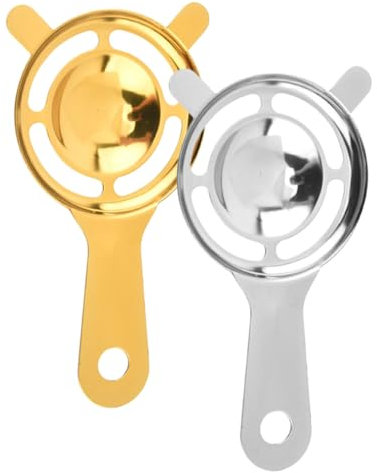 Zerodeko Separatore Di Tuorlo D'uovo in Acciaio Inossidabile 2 Pezzi Facile Da Usare E Da Pulire Perfetto Per Cucina Casa Negozio