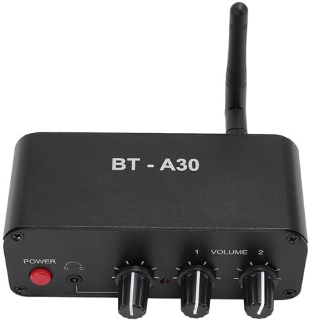 Bluetooth Phono Turntable Preamp, Mini Electronic Audio Stereo Phonograph Preamplifier with Separate DC 12V Power Adapter, Input Output Low Noise 20dB Dual Op Amp