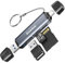 SD Card Reader, Dockteck USB3.0 A/M&C/M to TF/SD3.0 2 IN 1 Card Reader, High Speed Memory Stick Reader Multity-Slot OTG Reader for UHS-I SD/Micro SD/SDHC/SDXC/MMC