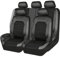 ZNQRY 9 Stück Auto Schonbezüge für Volkswagen VW Polo VI V IV III II I Mk 8 7 6 5 4 3(Type AW 6C 6R 9N3 9N 6N2 6N 86C 2F 86) R GTI GTD GTE 5-Seats Universal Autositzbezüge,Black