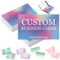 Individuelle Visitenkarten, personalisierte Visitenkarten mit Foto für kleine Unternehmen, personalisierbar mit Logotext, 1000, 500, 200, 100, doppelseitig bedruckbar, wasserfest, 8,9 x 5,1 cm