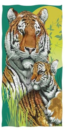 YOUJUNER Strandtuch Tiger-Druck Groß Badetuch Badetücher Handtücher Reisehandtuch Strandtücher Saunatücher Towel