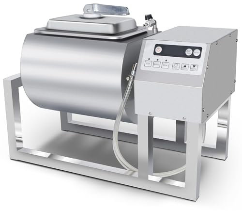 Fleisch-Tumbler-Marinierungsmaschine, 18 l Vakuum-Tumbler-Marinator, 30 W, bidirektionale Rotation mit DREI Geschwindigkeiten, schnelle Marinierung, Catering, Lebensmittelverarbeitung