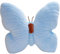 champracer Schön Schmetterling Kissen Zierkissen Kuschelkissen, Weiches Sofakissen Geeignet für Jungen Mädchen und Babys, Dekoration, Schießen Requisiten (40x30 cm,Blau)