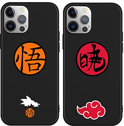2 Stück Handyhülle für Xiaomi Redmi 12C 4G/Redmi 11A 4G Hülle 6.71'' Anime Cartoon Hülle Manga Cartoon Kakashi Akatsuki Motiv Schutzhülle Matte Stoßfest TPU Case für Xiaomi Redmi 12C 4G/Redmi 11A 4G