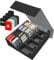 POKIENE Trading Card Storage Box with Drawers, Detachable Labels, for TCG, MTG, PTCG, Sports Cards (Black Gray)