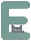 Holzbuchstaben bunt Tür Katzenmotiv Buchstaben Klebepads Taufe Geburt Dekoration Wände Kinderzimmer Wohnung Personalisierbare Buchstaben Handgefertigte (Grün, E)