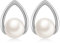MASOP Perlenohrringe Ohrstecker Weiße Perlen Tropfen Perlenohrstecker für Damen Frauen Freundin Mama Braut
