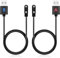 Swiftctrl 2 Pièces Chargeur Universel pour Montres Connectées, Câble USB Magnétique 2 Broches, Charge Rapide et Sécurisée - Compatible avec Montres Intelligentes (Modèle A & B, 2.84mm)