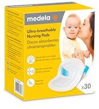 Medela Ultra Breathable Disposable Breast Pads | Highly Absorbent, Breathable & Discreet for Comfort, 30pcs/Box