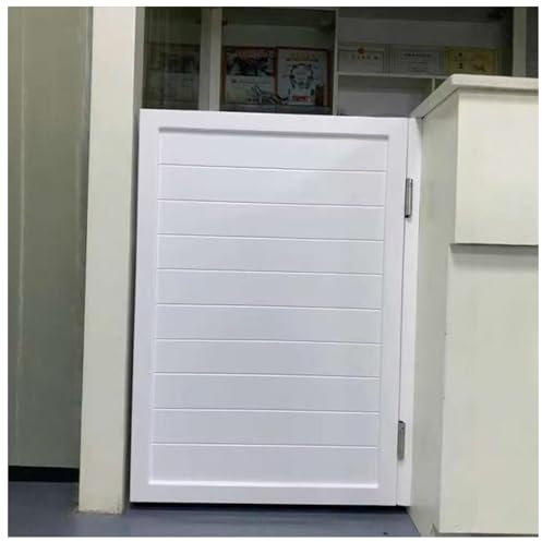Puerta Vaiven Puertas De Cafe Batientes Puertas De Salón De Madera para Decoración del Hogar Abatibles Puertas De Jardín,Blanca,40x80cm