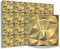 3D Paneele 50x50cm PVC Kunststoffpaneele Wandpaneele Gaming Zimmer Wand Decke 3D Optik - 8 Stück 2m² PVC 3D Platten D094 Diamant Champagnergold