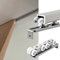 Rail porte coulissante Kit De Rail Pour Porte Coulissante Installée Au Plafond, Rail À Roulettes En Acier Inoxydable Pour Porte De Douche/placard/grange, Kit De Rail Pour Porte Simple(Silver,Length 12