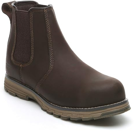 Apache Workwear Flyweight Dealer Safety Boot Toe Cap UK 11 Brown | Water resistant, mid sole protection, easy entry, lightweight design, comfortable fit, men's work shoes, dealer style