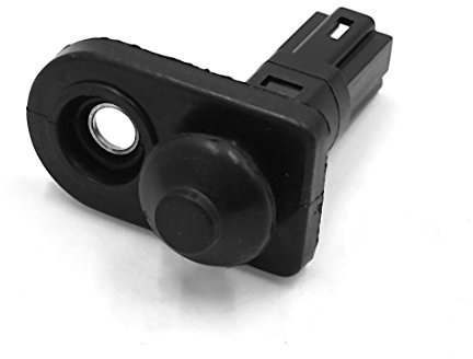 sourcing map Goma Negro Botón Pulsador 2 Patillas Interruptor Luz de Jamba de Puerta Interior para Vehículo Vilaid