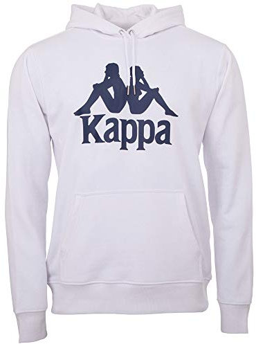Kappa, Sweatshirt Uomo, Bianco (White), S-XL