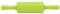 Teig Roller, Silikon Teigrolle Nudelholz, Küche Antihaft Rolling Pin, für Fondant/Pie Crust/Pizza/Cookie/Teig, Rotierende Trommellänge 10cm (Grün)