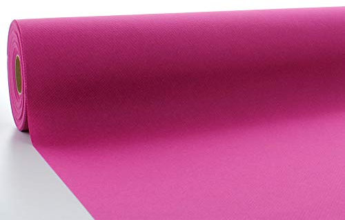 Mank Tischdeckenrollen Uni | Rollenware 120 cm x 25m aus Airlaid stoffähnlich Tischdecke für Gastronomie | (Violett, 120 cm x 25 m)