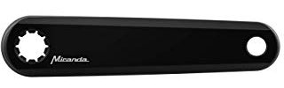 Miranda E Bike Fit Alloy Cranks Delta Style 150mm Black Kurbeln, 150 mm, Schwarz