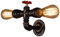 COCOL Water Pipe Wandleuchte, COCOL Vintage Retro Wasser Rohr Licht Retro Nostalgie Industrie Wand Lampen Dekor ohne Lampen