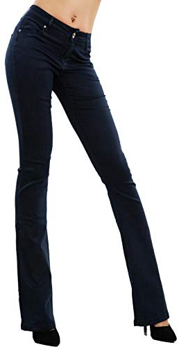 Toocool - Jeans Donna Push up Pantaloni Zampa Elefante Campana Slim Sexy F36-M6129