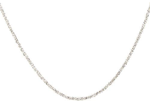 DUR Kette Sternenstaub 925 Sterling Silber | rhodiniert, rau| K2248 | 42 cm