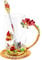 WD&CD Rose Butterfly Glass Tea Coffee Cups Mugs with Spoon and Coaster, Gifts for Her Girlfriend Wife Mum Women on Christmas Valentine's Day Mother's Day Anniversary, Red Tall