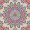 Abillyn Kreuzstich Stickpackungen Vorgedruckt, Böhmische Mandala-Blume Bilder Stickerei Set (Mandala)