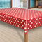 laro Wachstuch-Tischdecke Abwaschbar Garten-Tischdecke Wachstischdecke PVC Plastik-Tischdecken Eckig Meterware Wasserabweisend Abwischbar |43|, Muster:Punkte rot, Größe:100x160 cm
