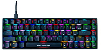Cosmic Byte CB-GK-23 Artemis 68Key per Key RGB Wired Mechanical Keyboard with Outemu Blue Switches and Software (Black) | Adjustable Backlight | Lighting Effects | Gaming Keyboards | Ergonomic Design