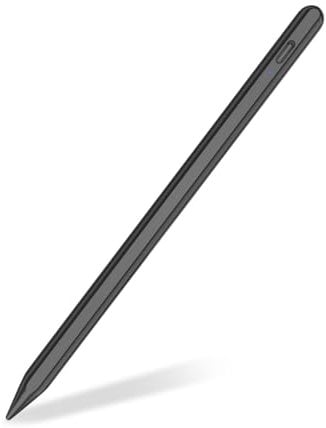 Lápiz Capacitivo para iPad (2018-2022) con sensibilidad de inclinación y Alta precisión, Compatible con Apple Pencil iPad 9/8/7/6ª generación, iPad Air 4/3th, iPad Pro 11/12.9 Pulgadas (Negro)