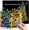 Voolex Guirlande Lumineuse Extérieure 40M 400LED, Guirlande Noël Intérieure Dimmable, Blanc Chaud & Multicolore 11 Modes Minuterie avec Télécommande Mode Mémoire pour Arbres de Noël Fête Jardin