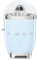 Smeg, Elektrische Zitruspresse CJF11PBEU, tropfsicherer Auslauf und Universalkegel, rutschfeste Stellfüße, Filtersieb und Presskegel aus Edelstahl, 70 W, Blau