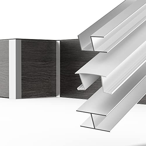 Prima Renovierungs-Systeme Sockelverbinder für 19mm Sockelblenden | Ideal für Küchen Sockelblende (200 mm - H-Profil, Silber)