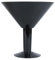 bar@drinkstuff Grande Acrylic Martini Glass 73oz / 2ltr - Oversized Plastic Cocktail Glass Ideal for Centrepieces (Black)