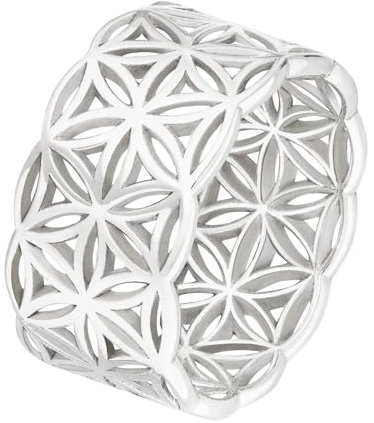 Schoschon Ring Blume des Lebens 925 Silber Lebesblume Damenring