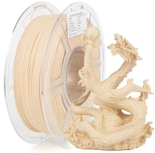 IEMAI High Speed Matte PLA+ 3D Drucker Filament, Matte PLA+ Filament 1.75mm, Maßgenauigkeit +/- 0.05mm, 1kg Spule 3D Druck Filament für 3D Drucker, PLA Matte Kaffeefarbe