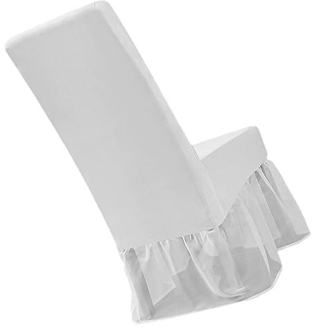 PRETYZOOM 4 Stück Rockstuhlabdeckung Für Restaurants Stretch-sofabezug Stuhlhussen Für Hochzeiten Kinderstuhl Kohls Milchseide (Polyester) Stuhl-Set Elastizität Kohlen Weiß