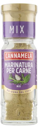 Cannamela - Linea Oro Mix, Miscela per Marinatura, Confezione da 15g. Mix di spezie con Rosmarino, Salvia, Aglio, Maggiorana, Pepe nero, Paprika, Menta, Alloro