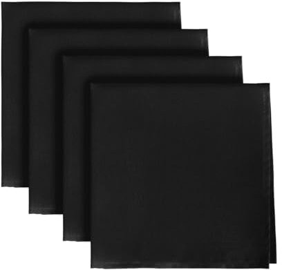 Artoid Mode Schwarz Stoffservietten 4er Set, 45x45cm Saisonnal Halloween Küche Fleckschutz Dekoration Abendessen Cafe Feiern Dekor