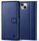 Handyhülle für iPhone 14 Hülle Premium PU Leder iPhone 14 Case Klapphülle Brieftasche Kartenfach Ständer Magnet Handytasche Schutzhülle für iPhone 14 (6,1 Zoll) - Navy Blau