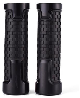 AMZCO Motorrad Griffe Für Piaggio Vespa GTS GTV LX 60 125 250 300 PX 200 Motorrad Lenkergriffe CNC Gummigriff Thruster Grips Lenkergriffe Gasgriff (Farbe : A)
