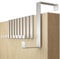 4smile perchero puerta - 10 piezas ganchos de acero inoxidable con almohadillas de fieltro – colgador puerta utilizable en ambos lados