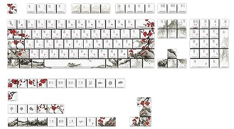 REITINGE Keycaps Keycaps 135Keys DyeSublimation Russian Korean Japanese English For Mechanical Keyboards