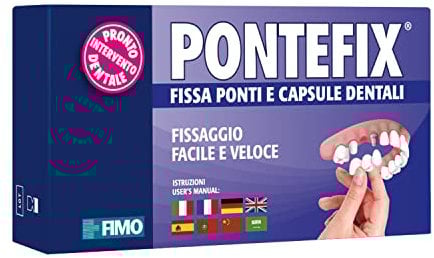 Pontefix - Cemento Dental Fija Puentes, Cápsulas Dentales y Dientes Pivotantes