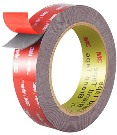 Doppelseitiges Klebeband Extra Stark,Klebeband Doppelseitig Extra Stark,3m × 25mm Doppelseitiges Klebeband Outdoor,Wasserdicht und Hitzebeständig,Geeignet für Autos,Heimdekoration,Bürodekoration