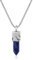 COAI Herren Surfer Halskette mit Sodalith Kristallspitze Anhänger und Silber Edelstahlkette 55cm
